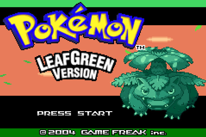 Pokemon Leaf Green Title Screen by CloudyDayJoy on DeviantArt