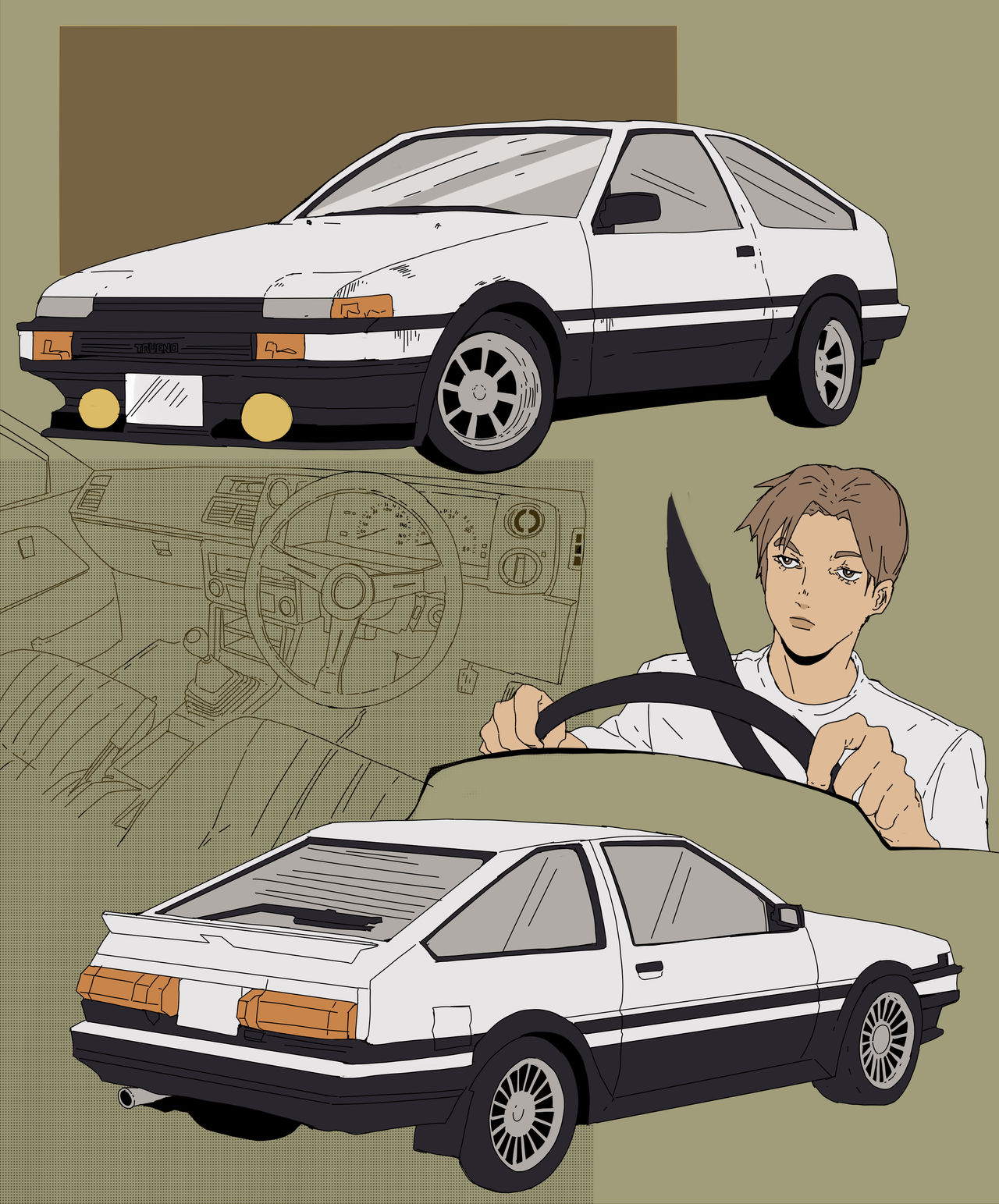 Initial D Graphics Initial D - Sketches by 0Gina0 on DeviantArt