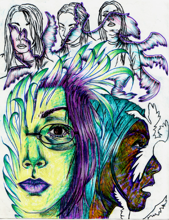 Dried Colored Markers