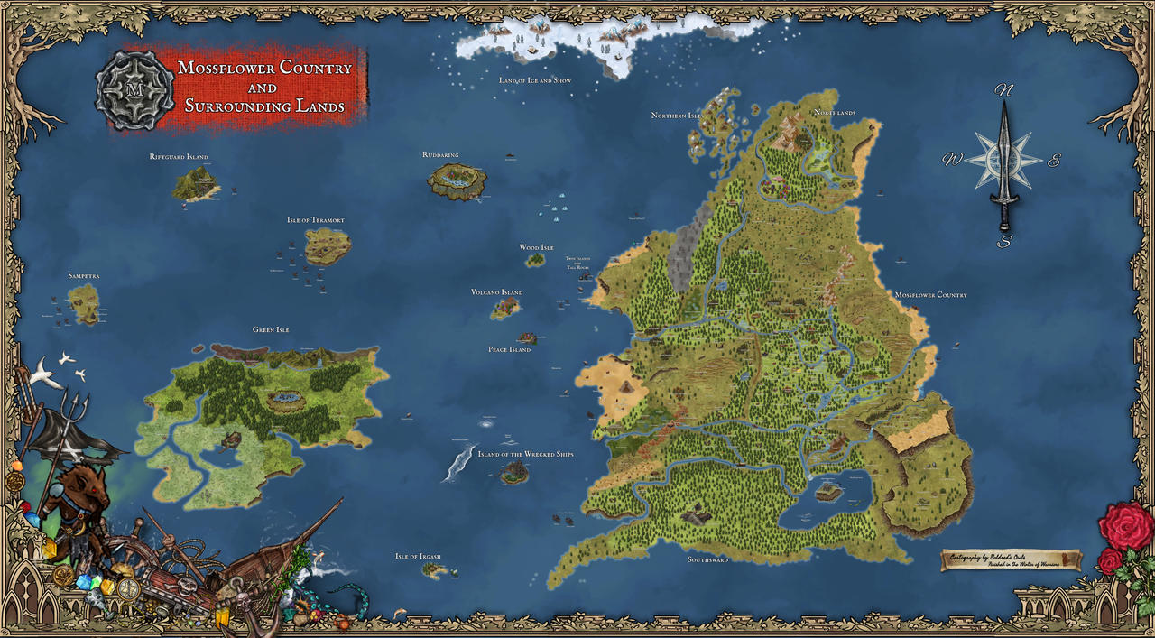 Redwall Map 1 by gojuchrisa on DeviantArt