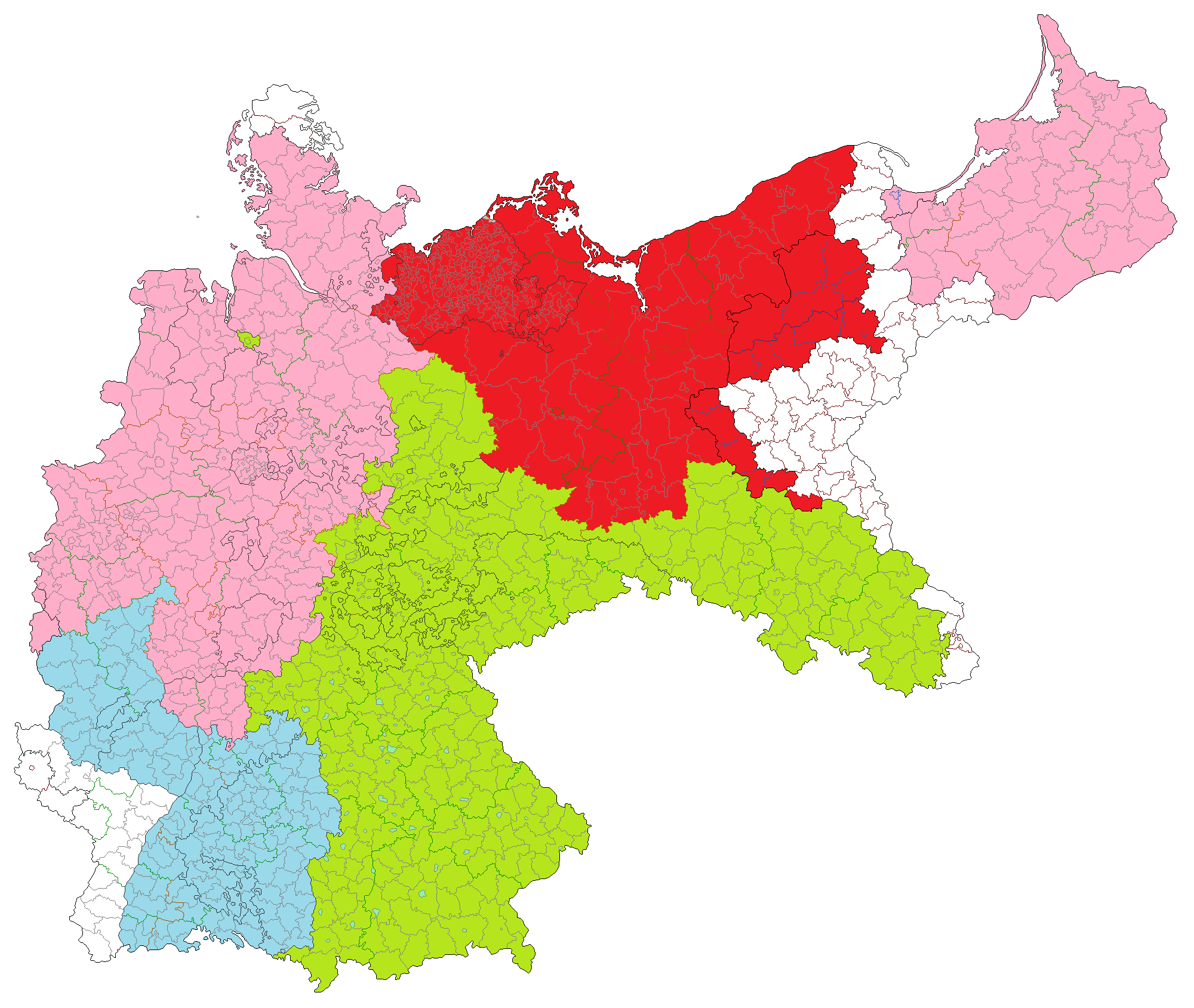 Germany Occupation Zones by JJohnson1701 on DeviantArt