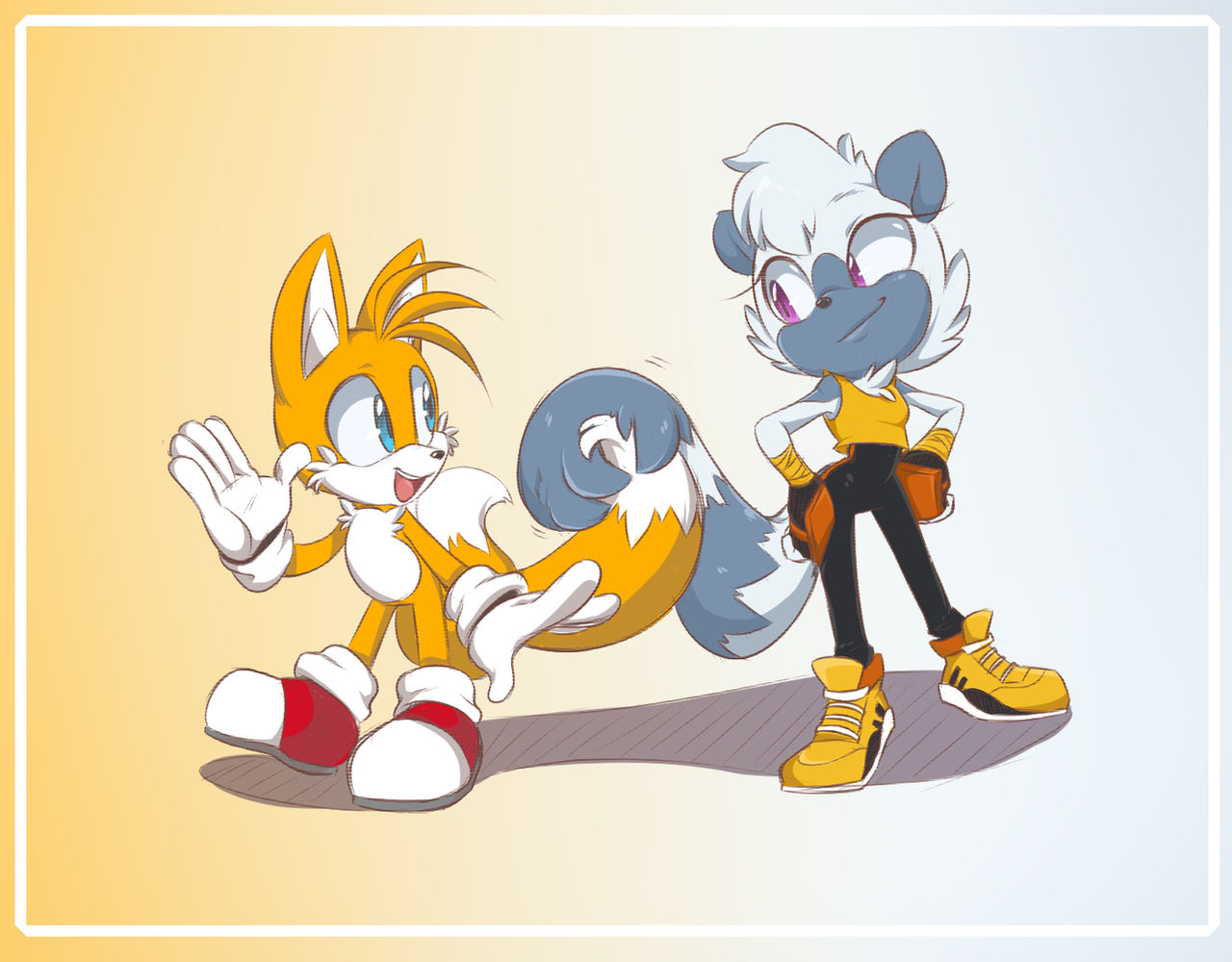 Tails And Tangle by HildaHyena on DeviantArt