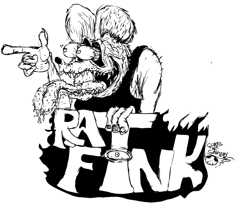 Rat Fink doodle by on DeviantArt