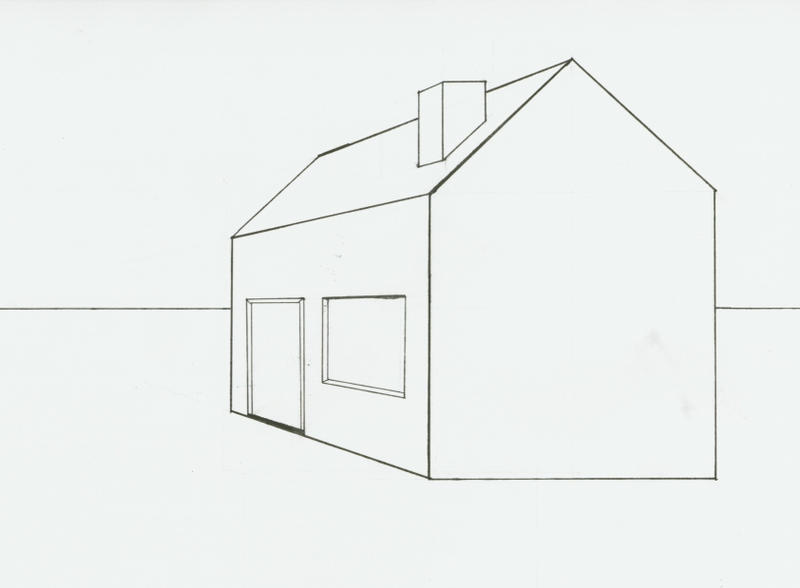 One Point House 1-Point Perspective House by Nekarra on DeviantArt