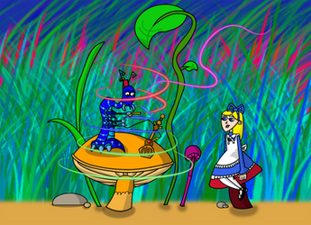 Alice and the Caterpillar