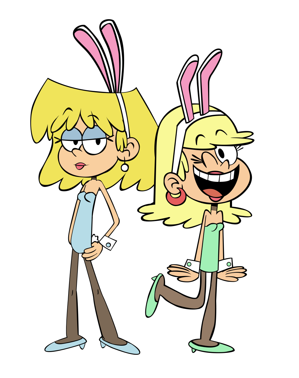 Lori and Leni bunnygirls by Christopia1984 on DeviantArt