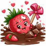 Chocolate swimmed Strawberry