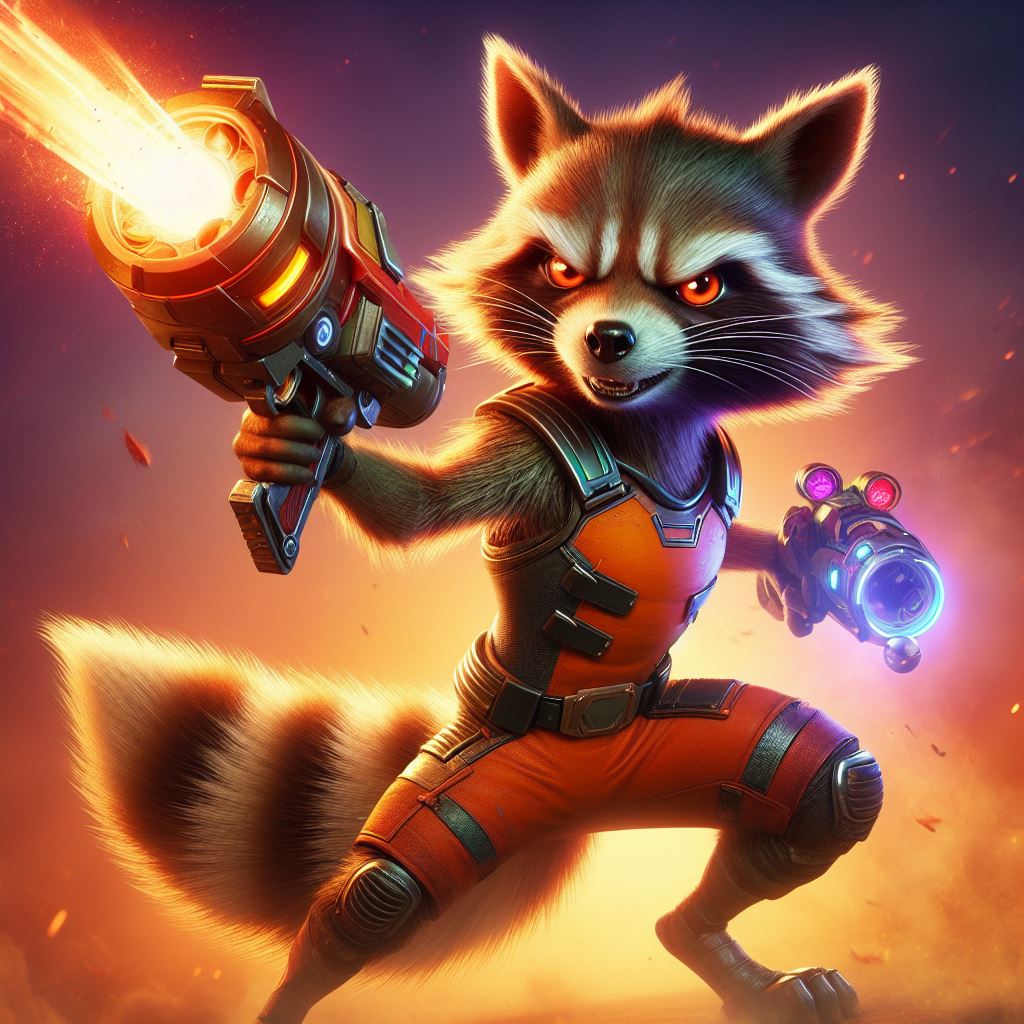 Rocket Racoon Inflated Rocket Racoon by Christopia1984 on DeviantArt