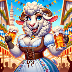 Oktoberfest Sheep Girl