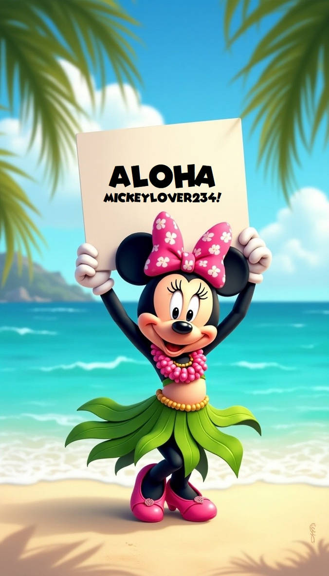 Hula Girl Minnie Mouse by Christopia1984 on DeviantArt