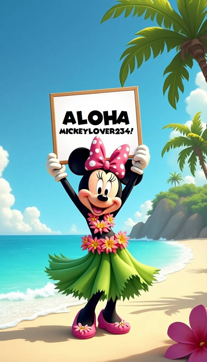 Hula Girl Minnie Mouse by Christopia1984 on DeviantArt