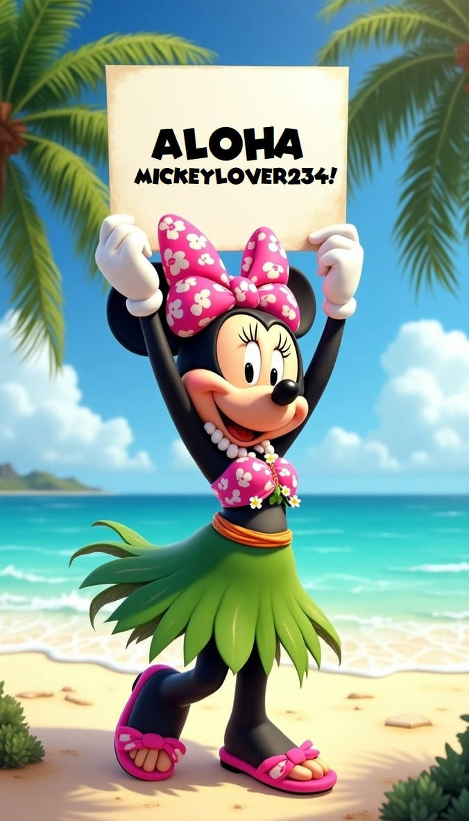 Hula Girl Minnie Mouse by Christopia1984 on DeviantArt