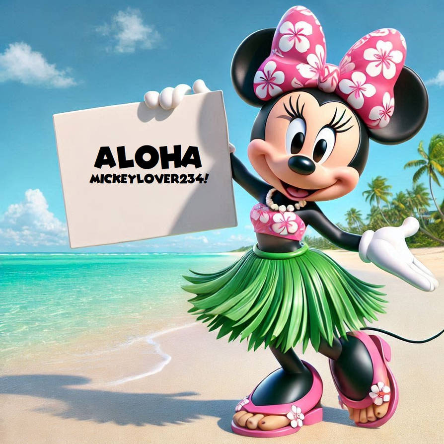 Hula Girl Minnie Mouse by Christopia1984 on DeviantArt