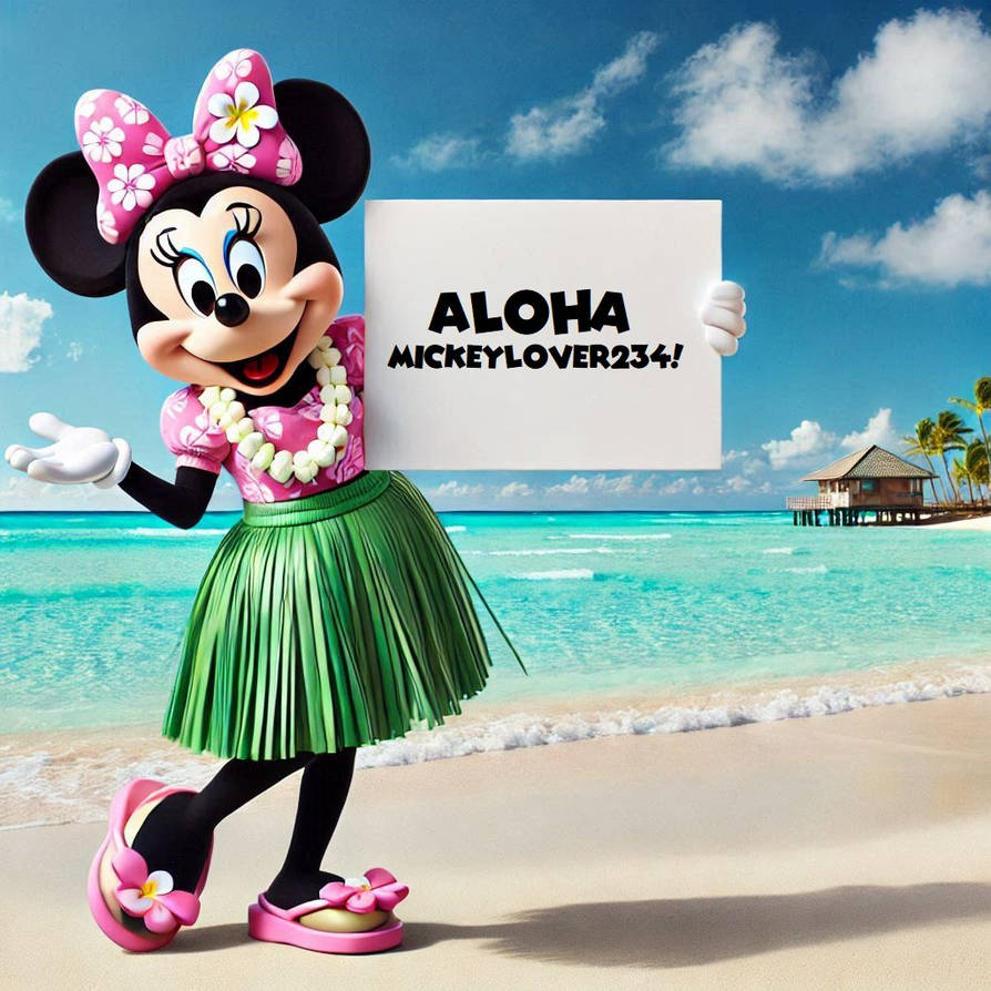 Hula Girl Minnie Mouse by Christopia1984 on DeviantArt