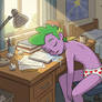 Spikey Wikey in his hearts tightie whities