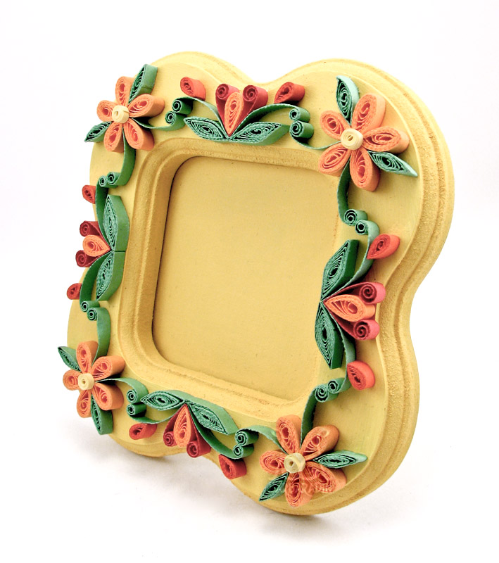 Quilled Spring Picture Frame