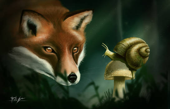 The grandfather snail and the fox