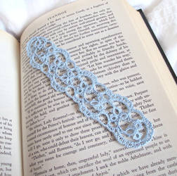 Pale Blue Lace Bookmark