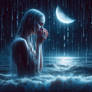 Tears from the moon fall down like rain