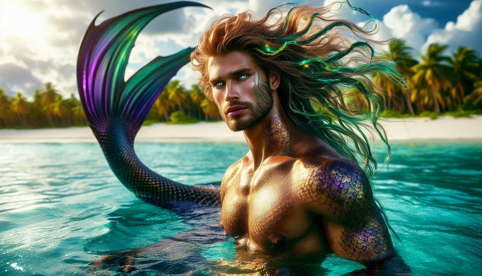 Handsome Merman 218 by Melisand3 on DeviantArt