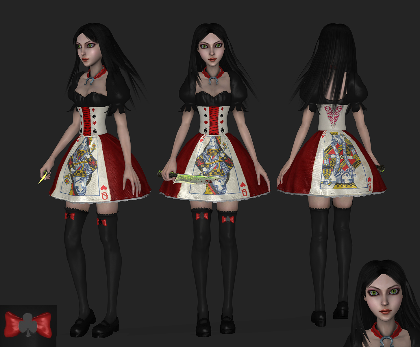 AliceCardDress, wip1 by tombraider4ever on DeviantArt