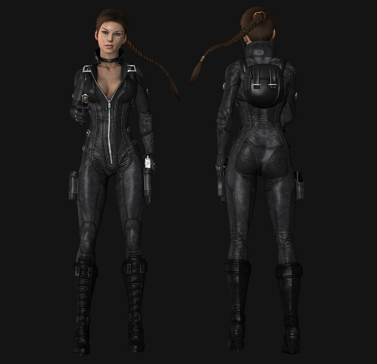 Lara 2013 catsuit, wip2