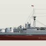 HMS Hood 1937 - Profile View