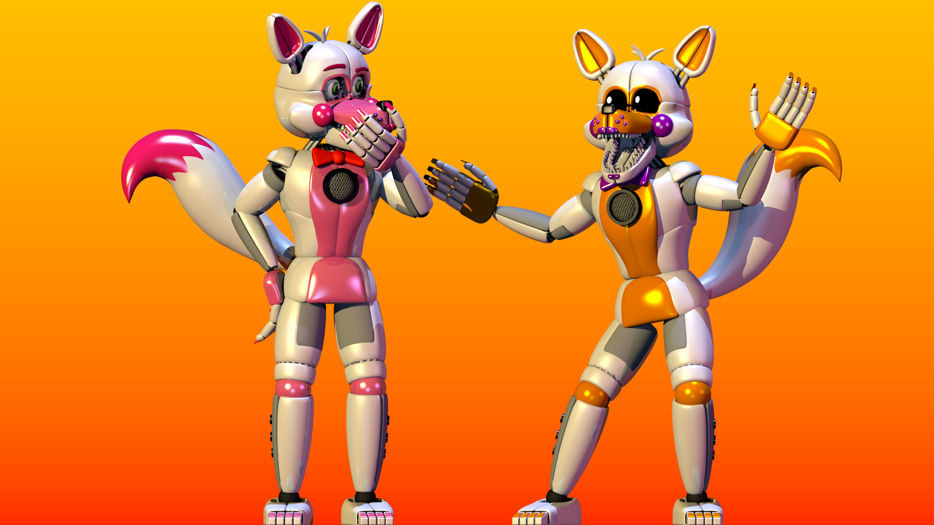 Funtime Foxy and Funtime Lolbit by FTThienAn on DeviantArt