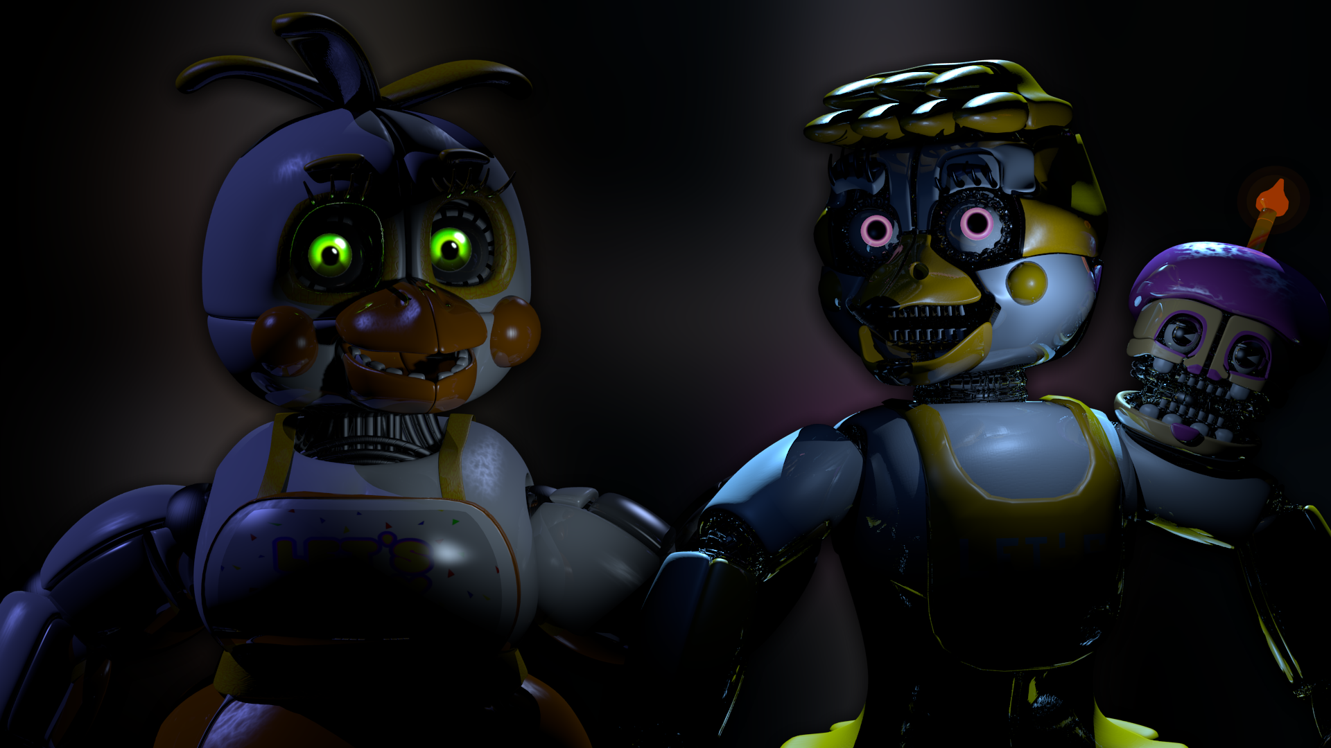 Funtime Chica done + fredy by Bantranic on DeviantArt