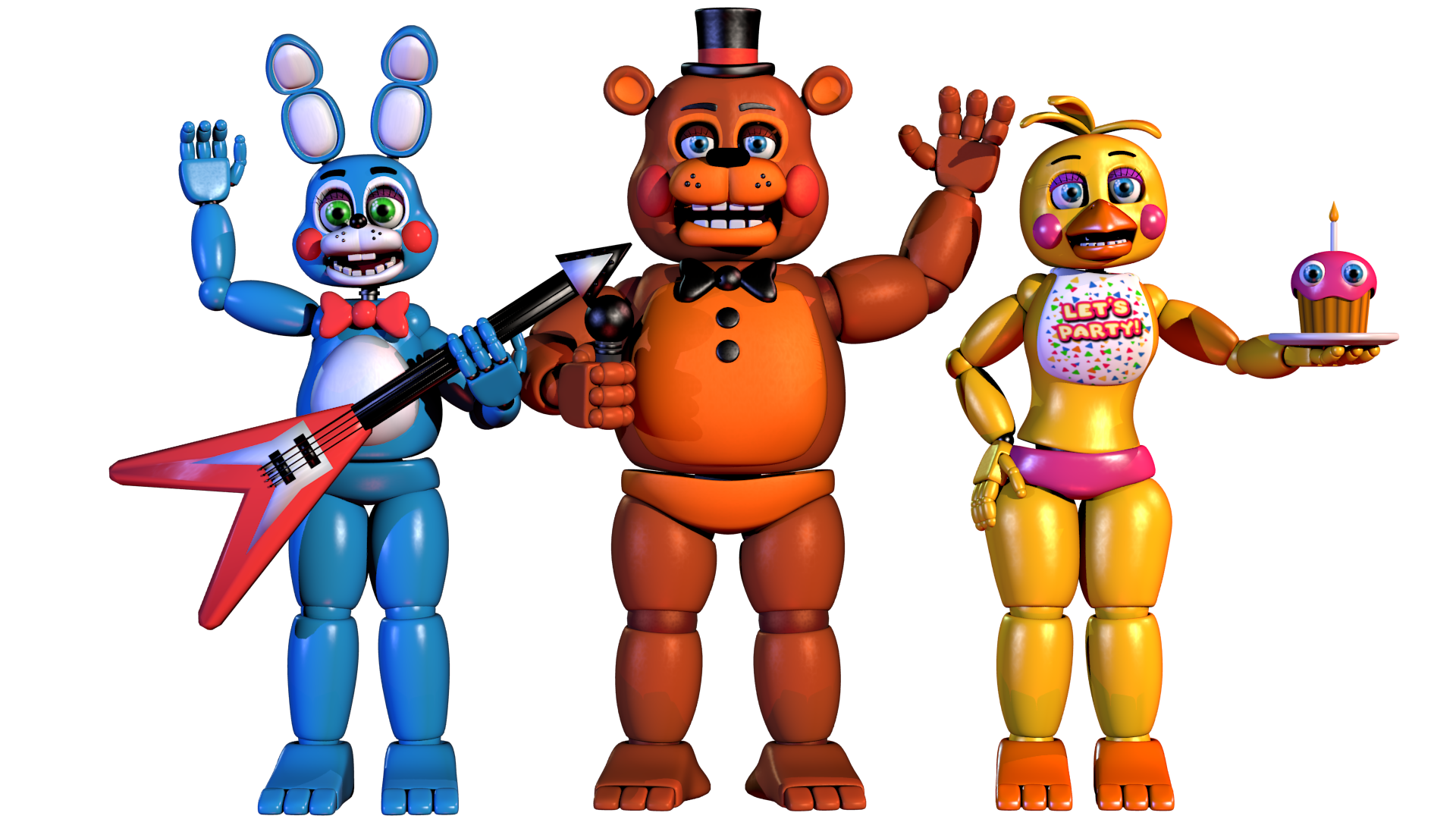 Fnaf 1 Animatronics Complete by Bantranic on DeviantArt