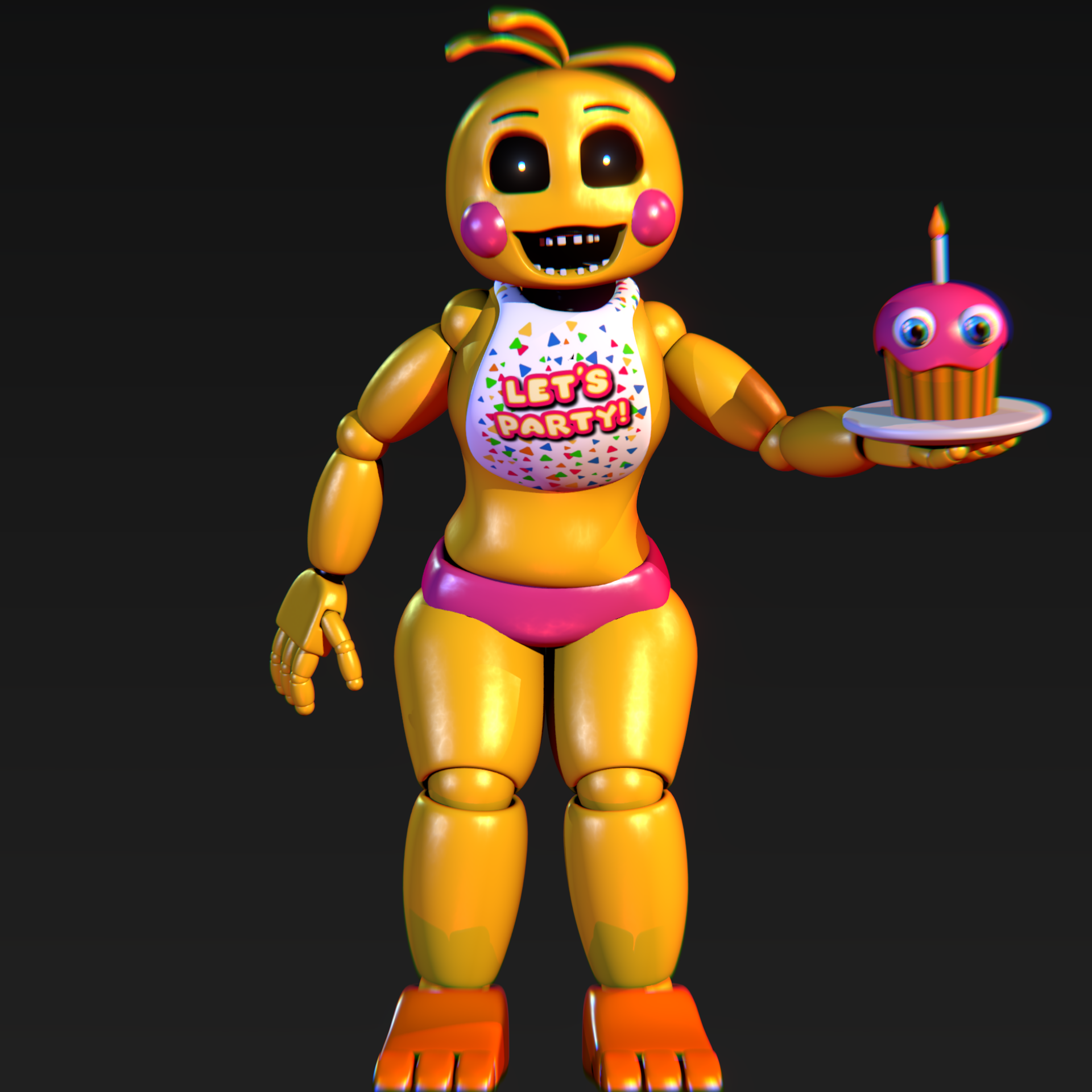 Funtime Chica done + fredy by Bantranic on DeviantArt