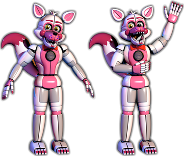 Funtime Foxy and Lolbit Remake by Bantranic
