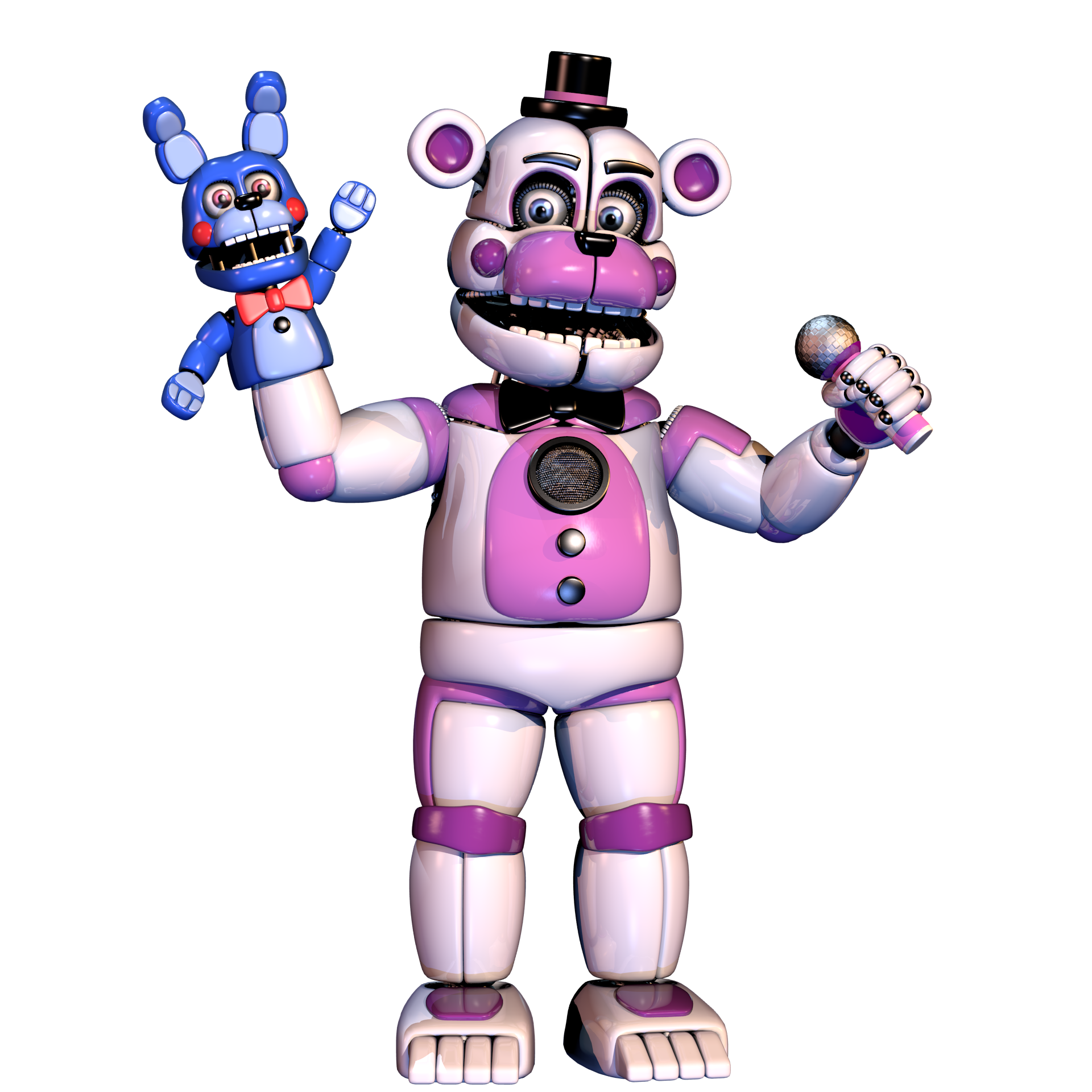 Funtime Chica Full Body Render by FuntimeFreddoFazbear on DeviantArt