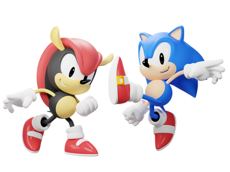 Mighty and Sonic Render