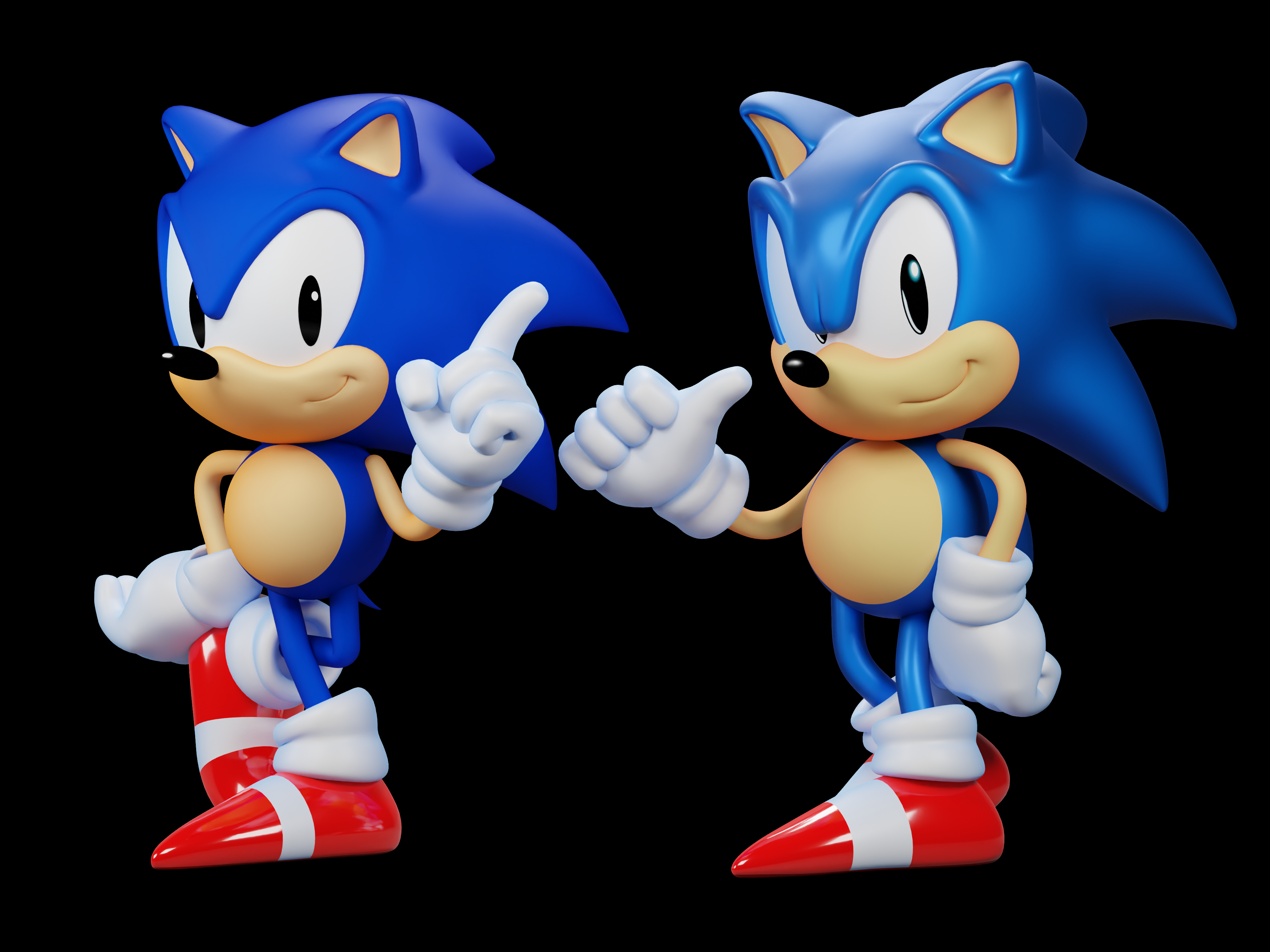 Classic Sonic Render by ModernLixes on DeviantArt