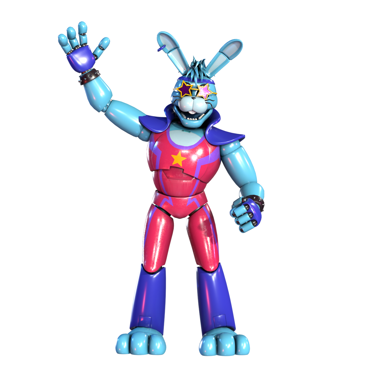 GLAMROCK BONNIE action figure 8 FNAF Five Nights at Freddy's