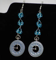 Blue Time Travelers Earrings