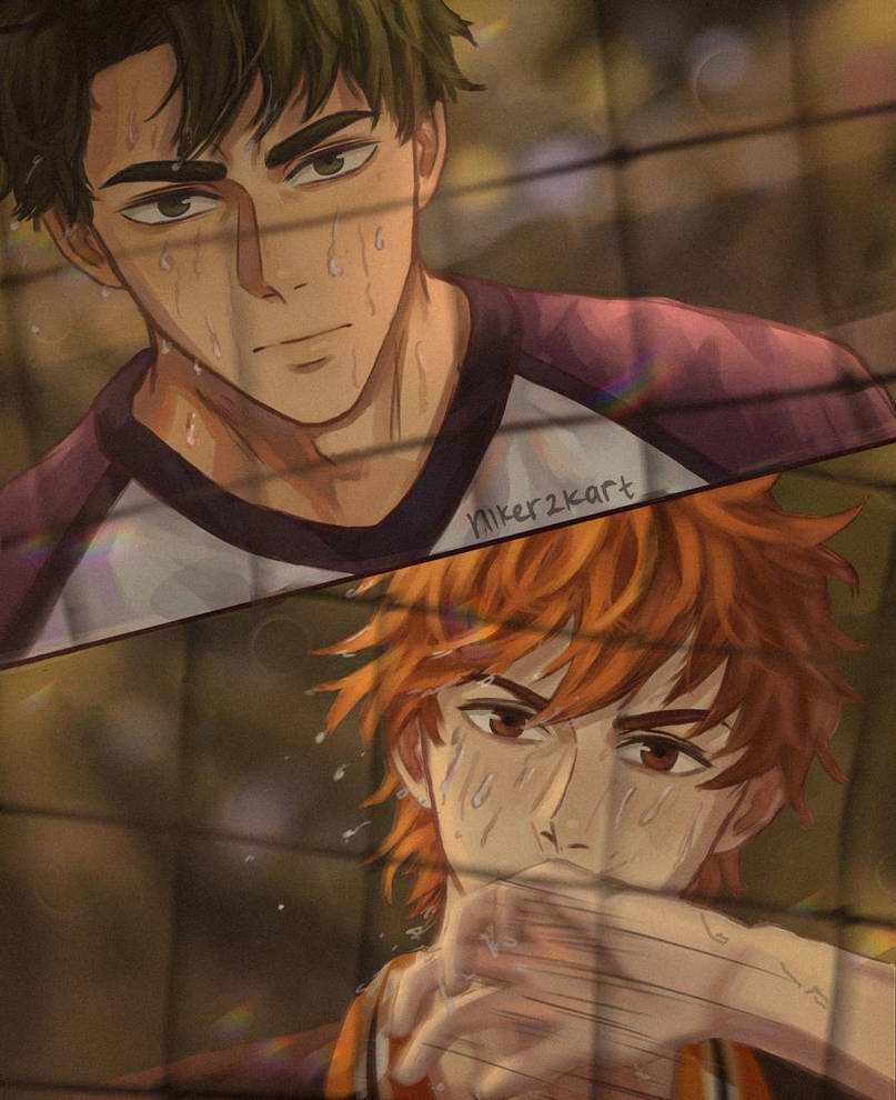 Ushijima x Hinata by nikerzkart on DeviantArt