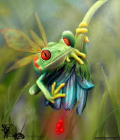 Fly Frog Mascote _ Fe RoD