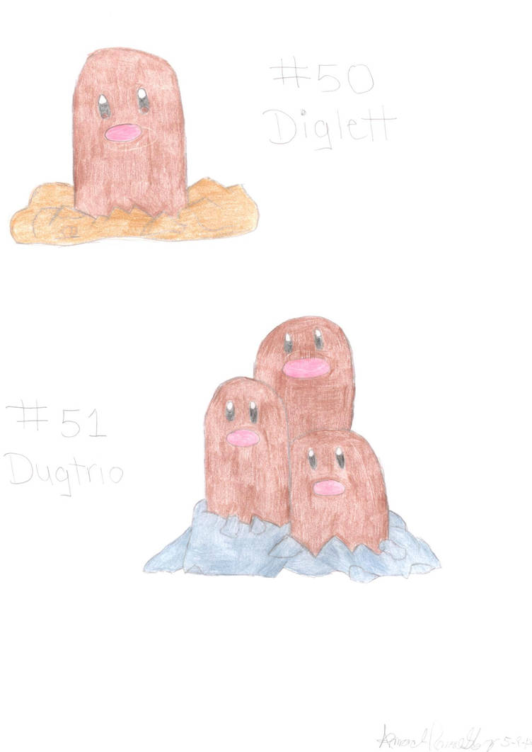 Diglets Buff Diglett Family by suzuka11 on DeviantArt