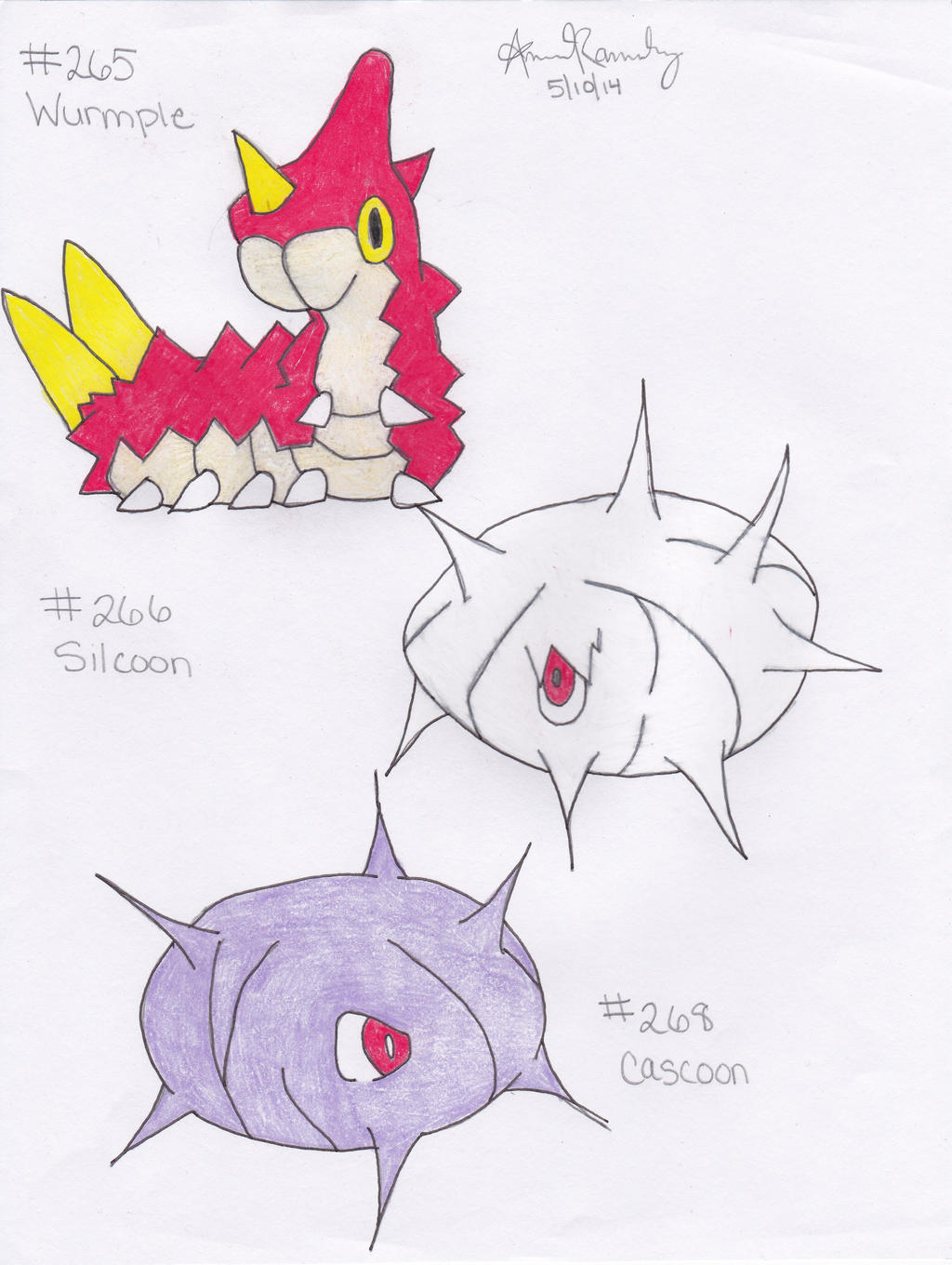 Wurmple, Silcoon and Cascoon