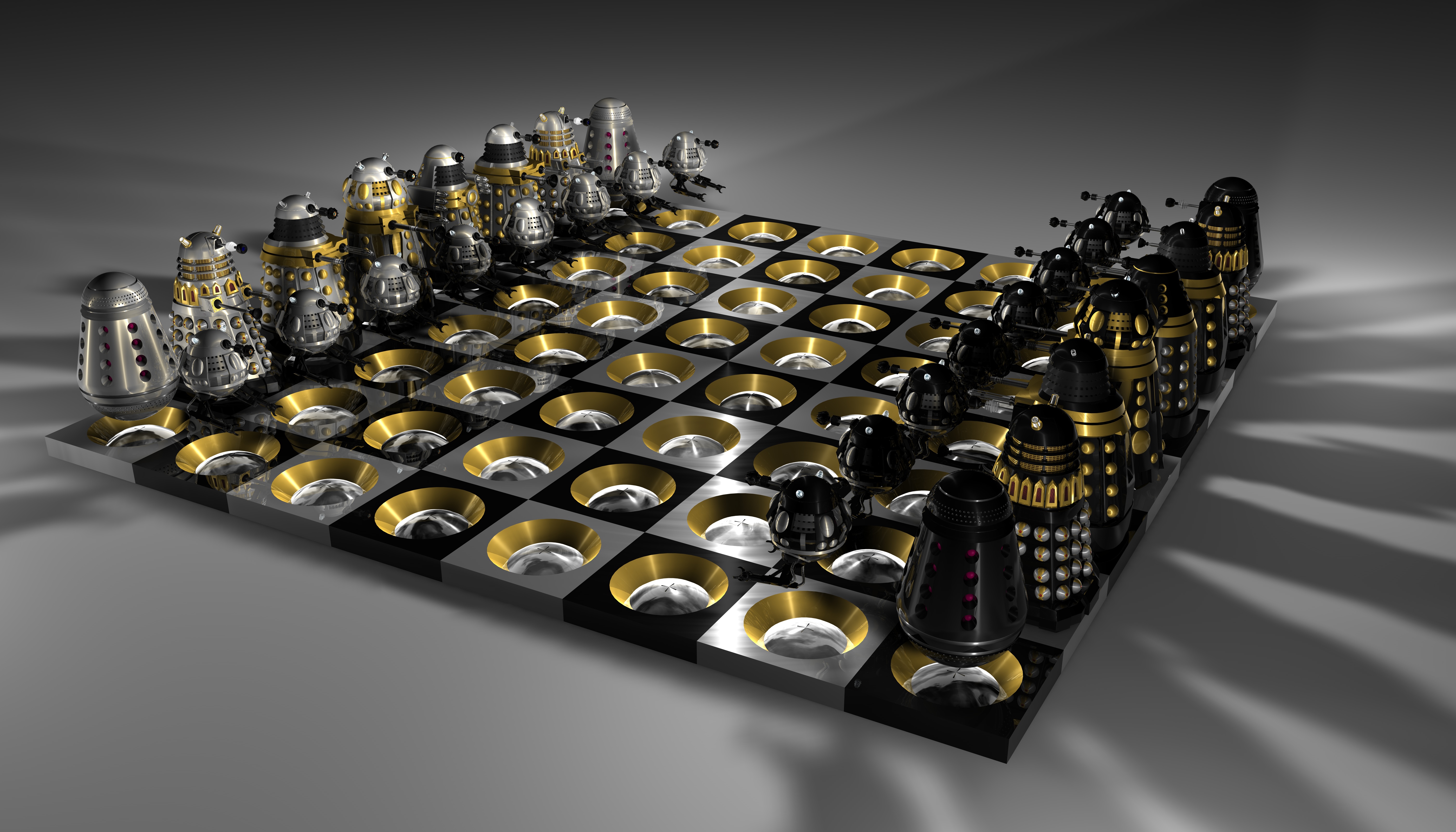 Scifi cyber chess