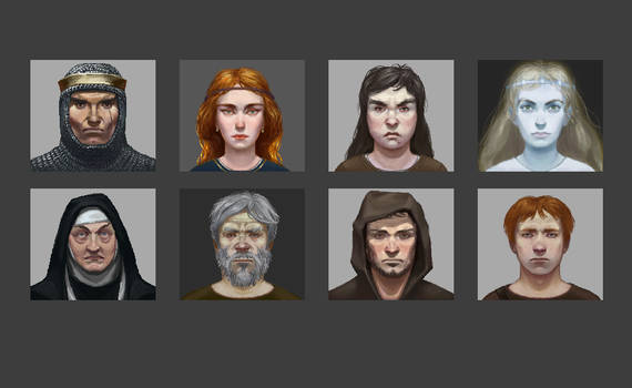 Pixel Character Portrtraits