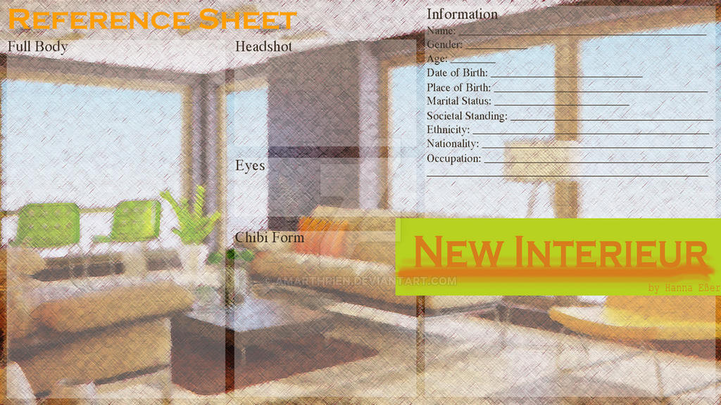 Reference Sheet: New Interieur by Amarthrien on DeviantArt