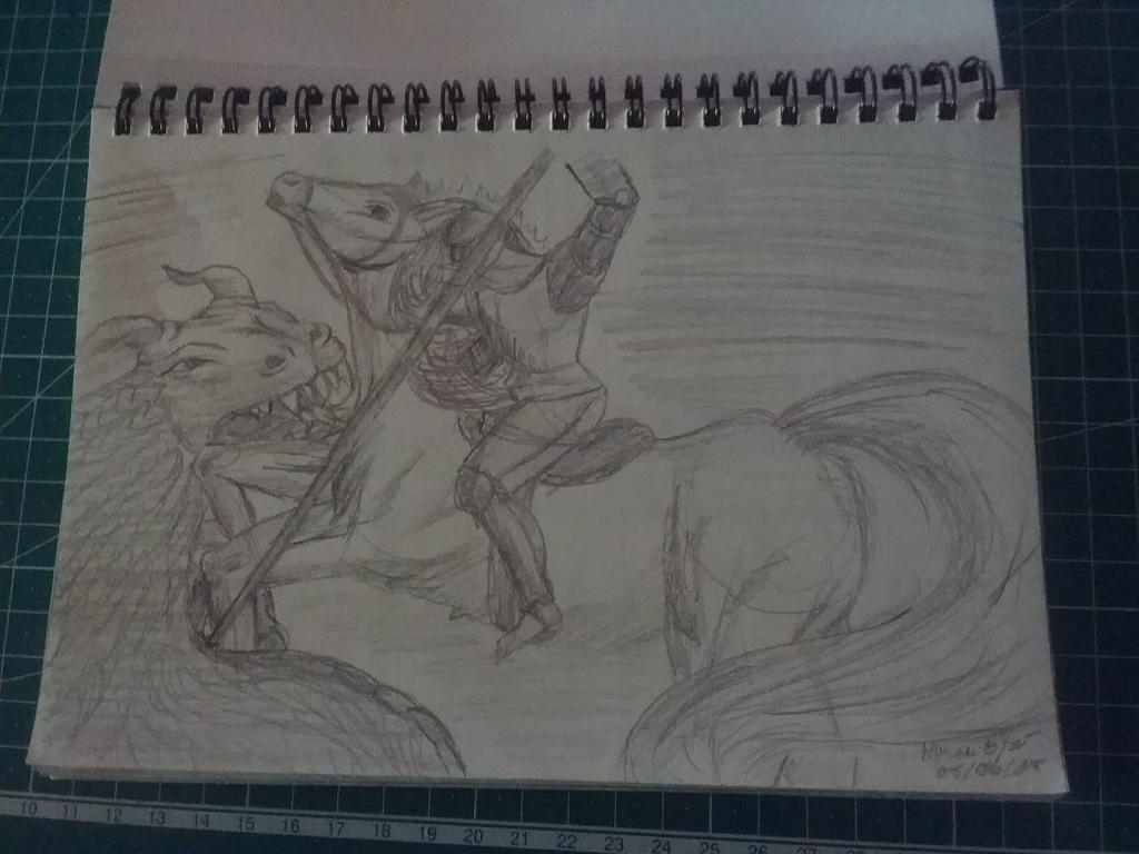 Traditional Sketchbook St. George by Amarthrien on DeviantArt