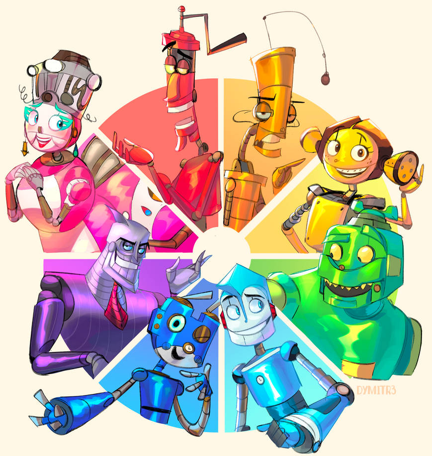 Color wheel ft. Robots by Dymitr3 on DeviantArt