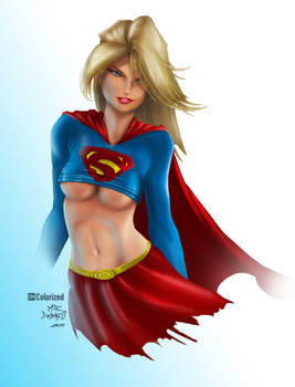 Colorized - Supergirl Painted