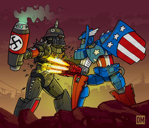 Robo America vs. Mecha Nazi