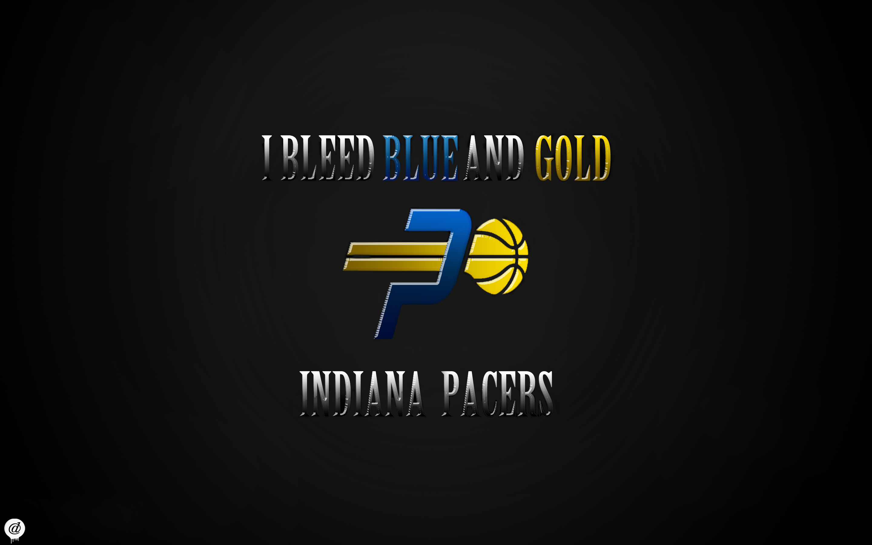 Indiana Pacers Wallpaper - I Bleed Blue and Gold