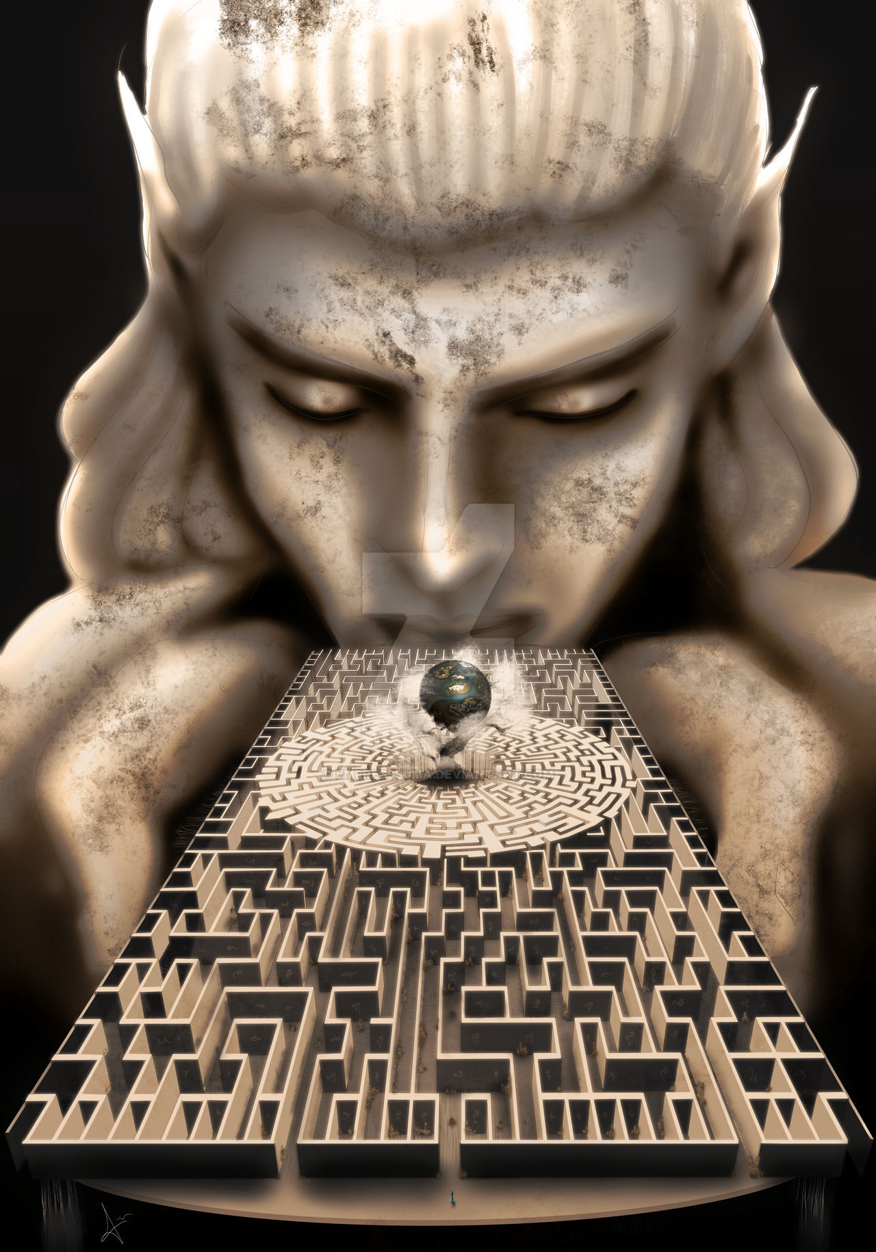 Simple Maze Deviantart The Training Maze - ILLUSTRATION by EmpressSuma on DeviantArt